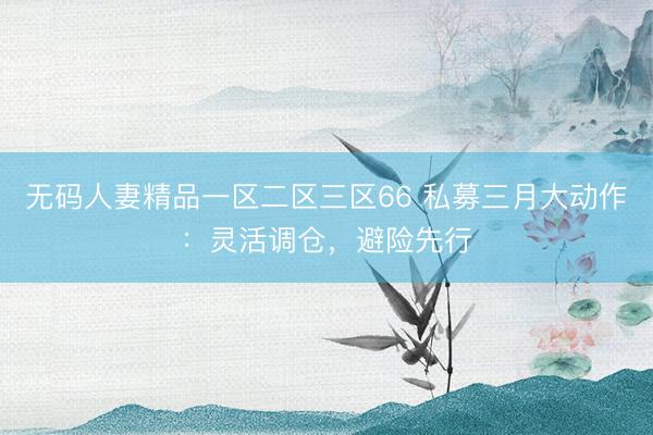 无码人妻精品一区二区三区66 私募三月大动作：灵活调仓，避险先行