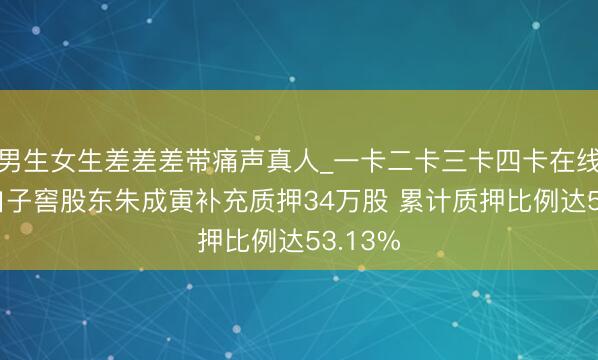 男生女生差差差带痛声真人_一卡二卡三卡四卡在线观看 口子窖股东朱成寅补充质押34万股 累计质押比例达53.13%