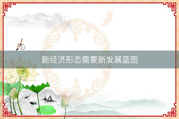 新经济形态需要新发展蓝图