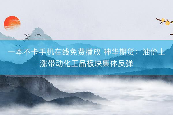 一本不卡手机在线免费播放 神华期货：油价上涨带动化工品板块集体反弹