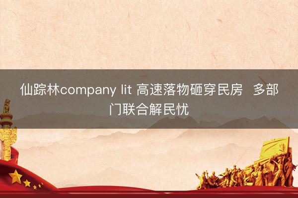 仙踪林company lit 高速落物砸穿民房  多部门联合解民忧