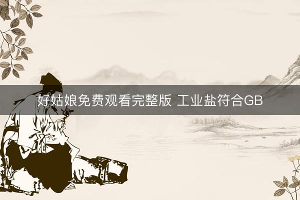 好姑娘免费观看完整版 工业盐符合GB