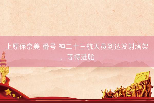 上原保奈美 番号 神二十三航天员到达发射塔架，等待进舱
