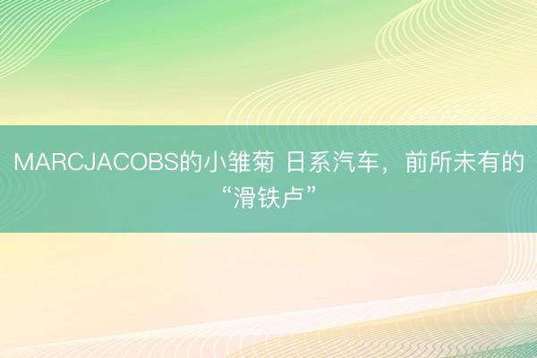 MARCJACOBS的小雏菊 日系汽车，前所未有的“滑铁卢”